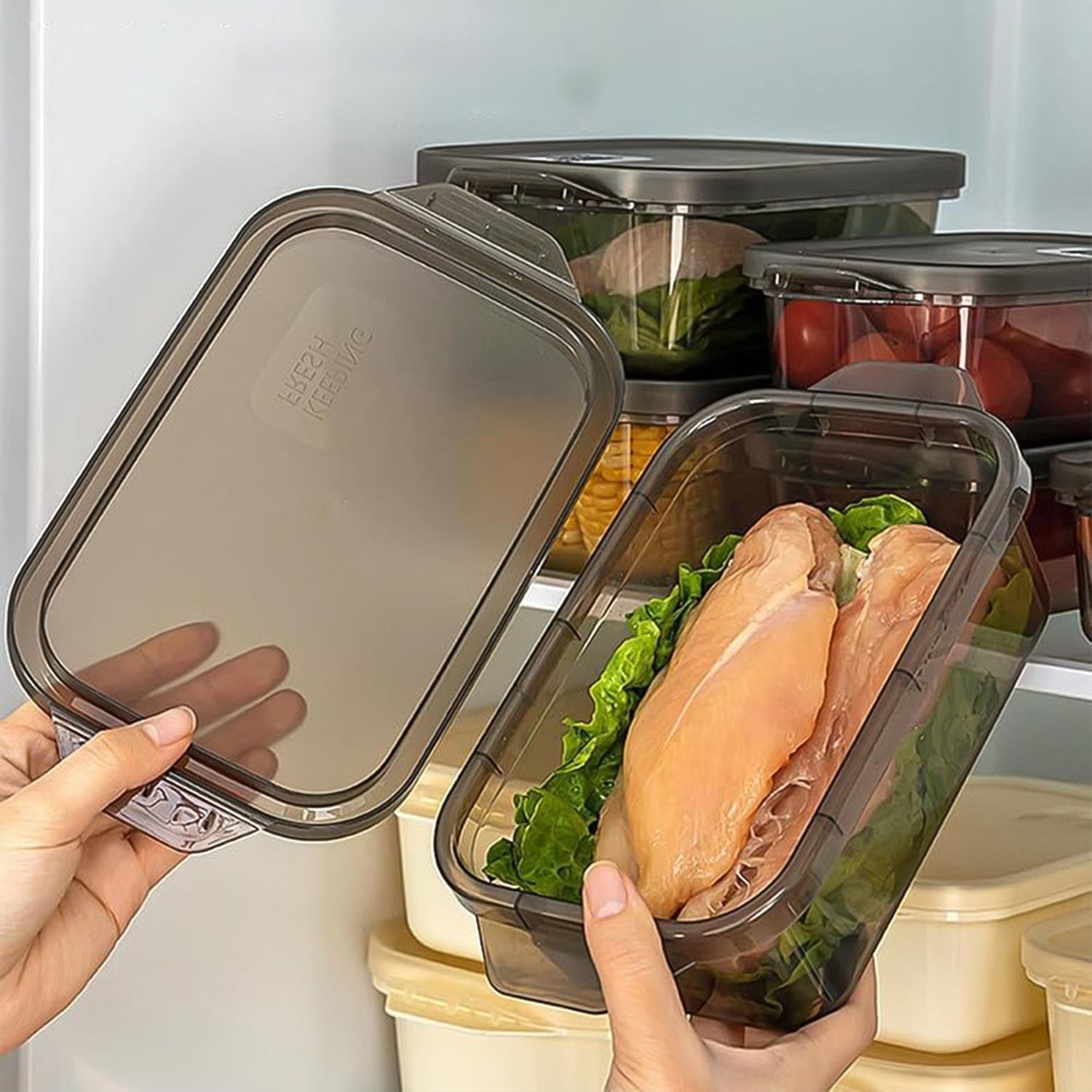 BPA-Free Rectangular Food Storage Containers Set of 3