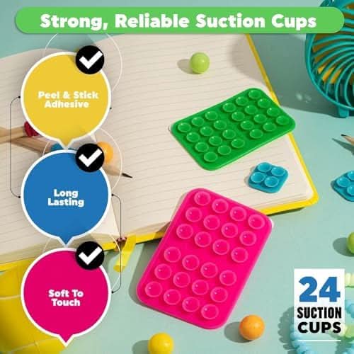 Durable silicone phone mount providing secure and adjustable support for all smartphone models.