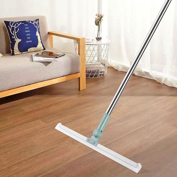 AquaWiz Pro  Self-Squeeze PVA Sponge Mop & Squeegee | Hands-Free, 360 Rotating Multi-Surface Floor Cleaner for Wet & Dry Use.