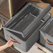 Collapsible Storage Box with Lid, Space Saving