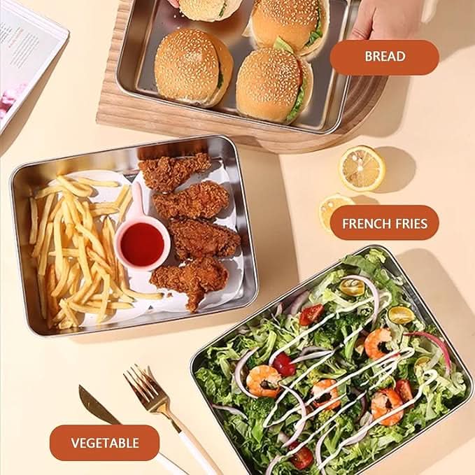 FreshLock Pro  Stainless Steel Storage Container | Airtight, Non-Stick Baking Tray & Leakproof Food Storage Box.