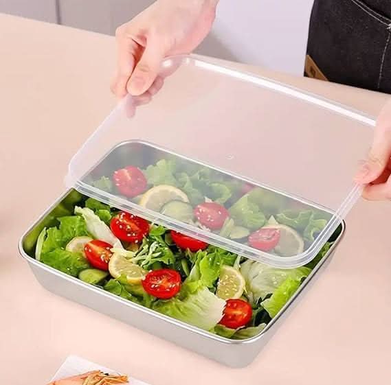 FreshLock Pro  Stainless Steel Storage Container | Airtight, Non-Stick Baking Tray & Leakproof Food Storage Box.
