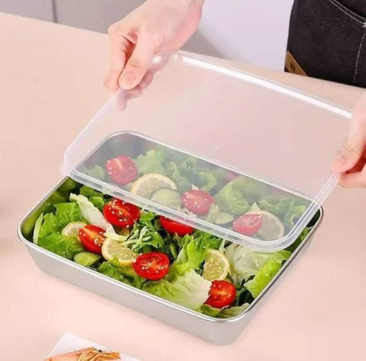 FreshLock Pro  Stainless Steel Storage Container | Airtight, Non-Stick Baking Tray & Leakproof Food Storage Box.