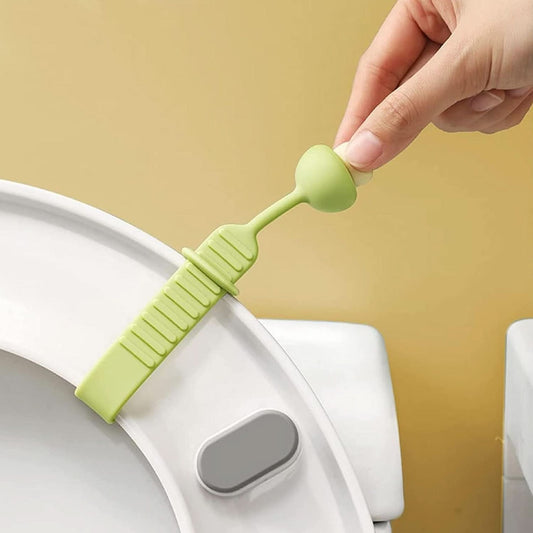 LiftEase  Silicone Retractable Toilet Seat Lifter Band | Hygienic, Reusable, Washable Handle Grip for Any Size Lid (1 Pc).