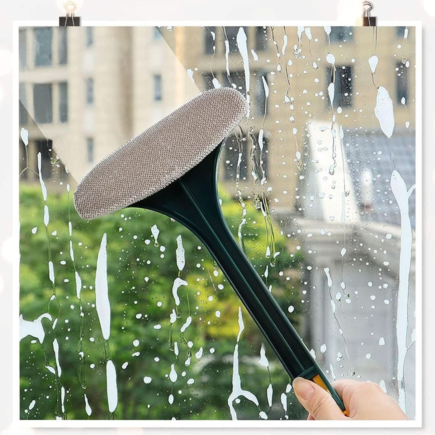 ClearSweep Pro  2-in-1 Mesh Screen Cleaning Brush & Wiper | Extended Handle Window Net Cleaner & Lint Remover.