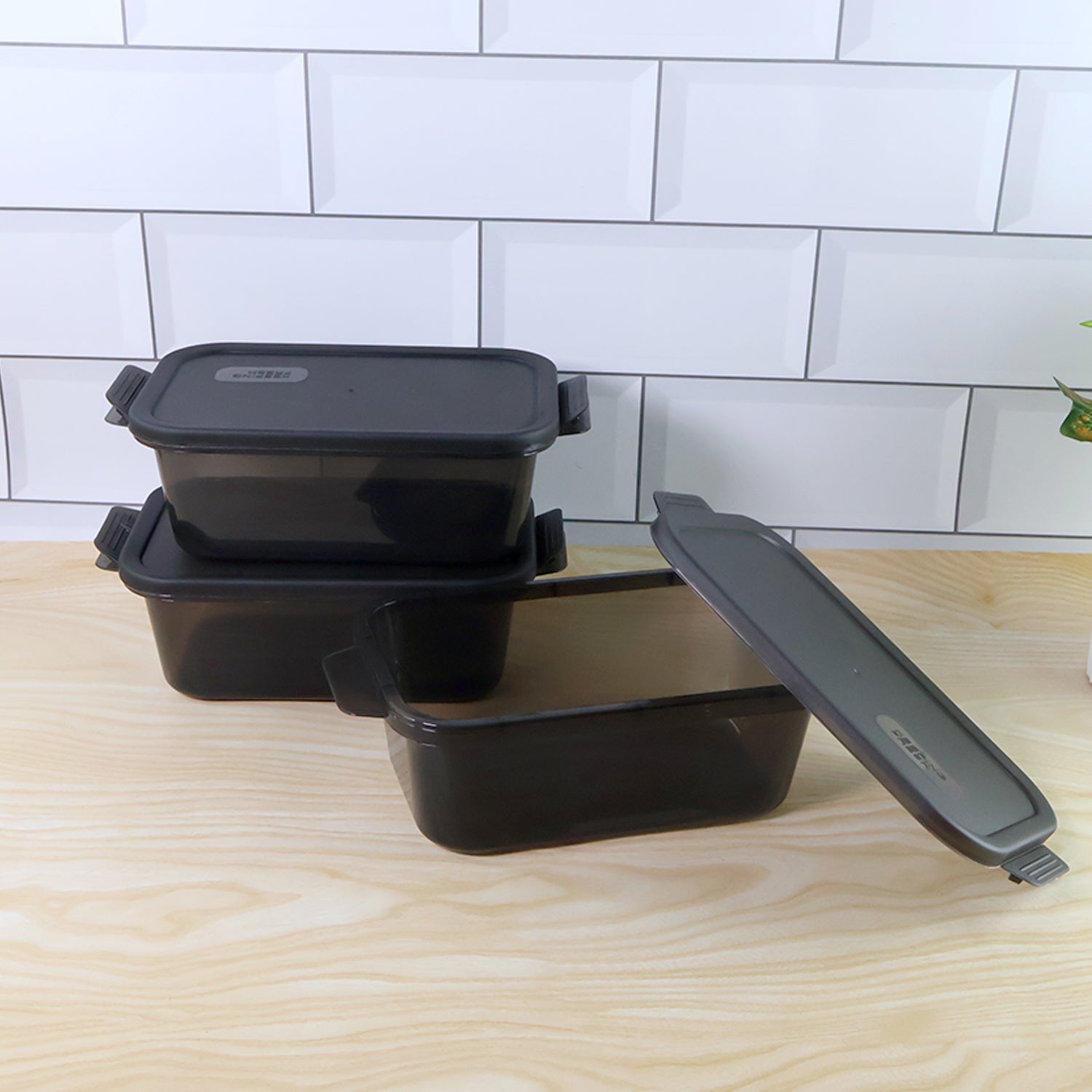 BPA-Free Rectangular Food Storage Containers Set of 3