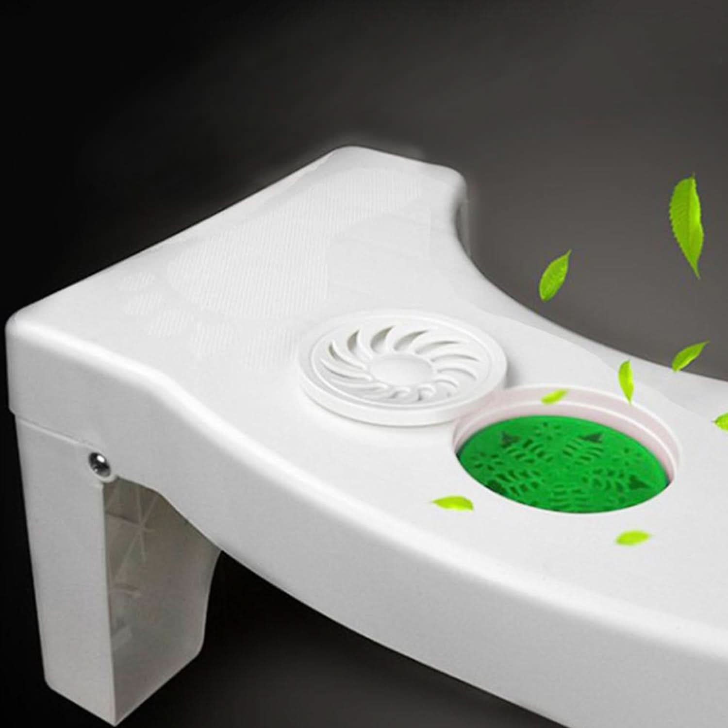ReliefStep Pro  Foldable Non-Slip Toilet Squat Stool | Constipation & Piles Relief Aid with Diffuser Slot.