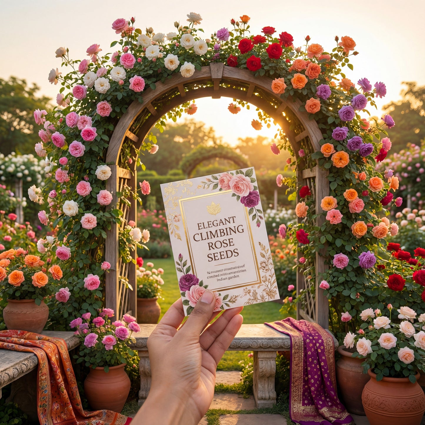 Climbing Rose Flower Seeds  Pack of 130