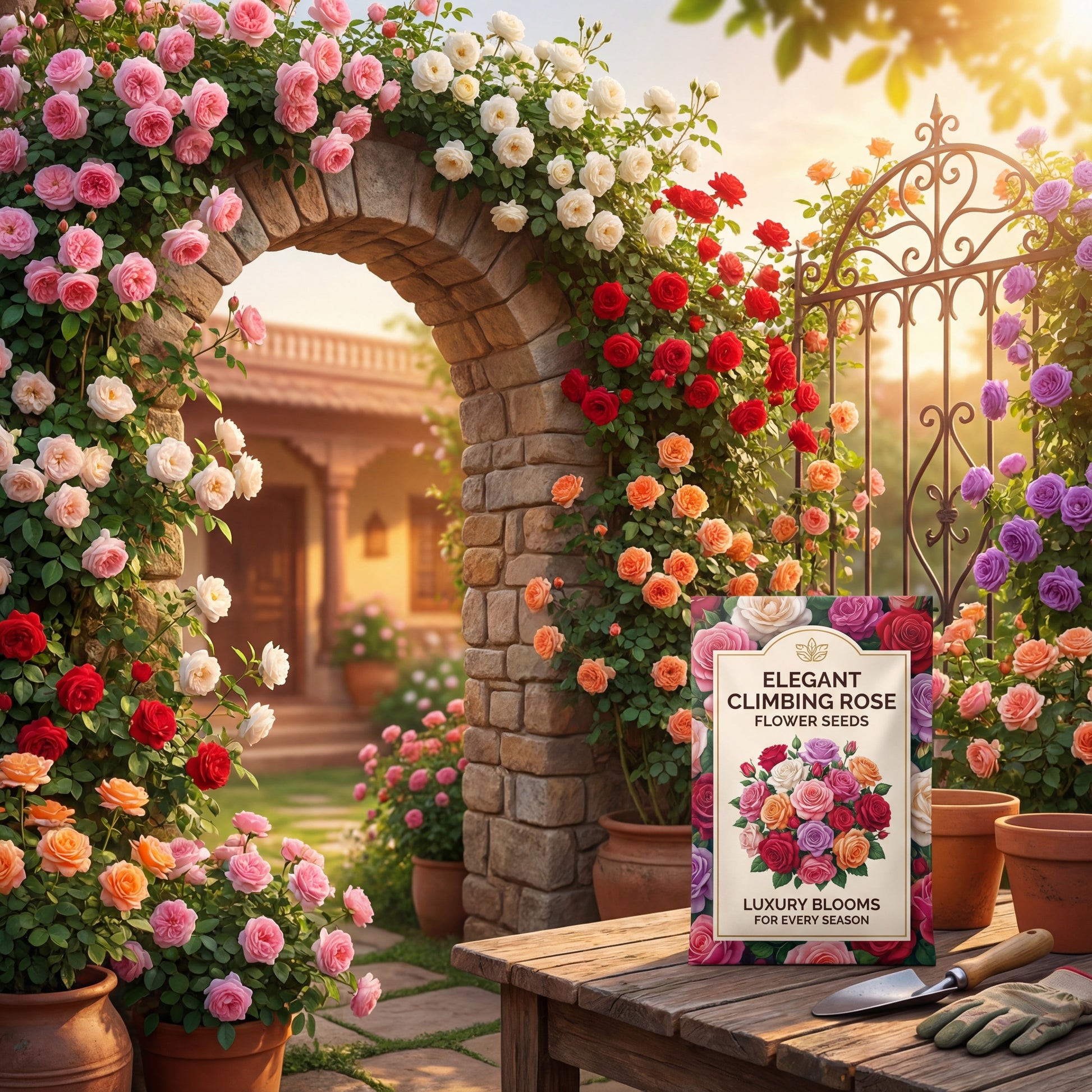Climbing Rose Flower Seeds  Pack of 130