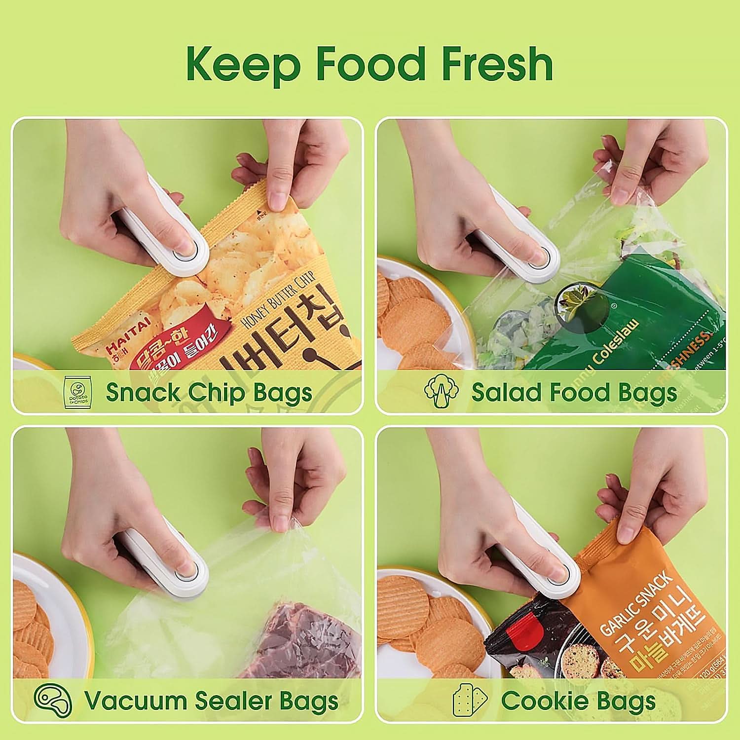 USB Rechargeable Mini Bag Sealer and Cutter
