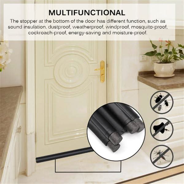 DraughtMaster Pro  Twin Door Seal & Draft Guard | Ultimate Energy Saving Stopper for Doors & Windows.