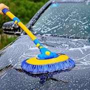 Curved car cleaning brush washing car bonnet