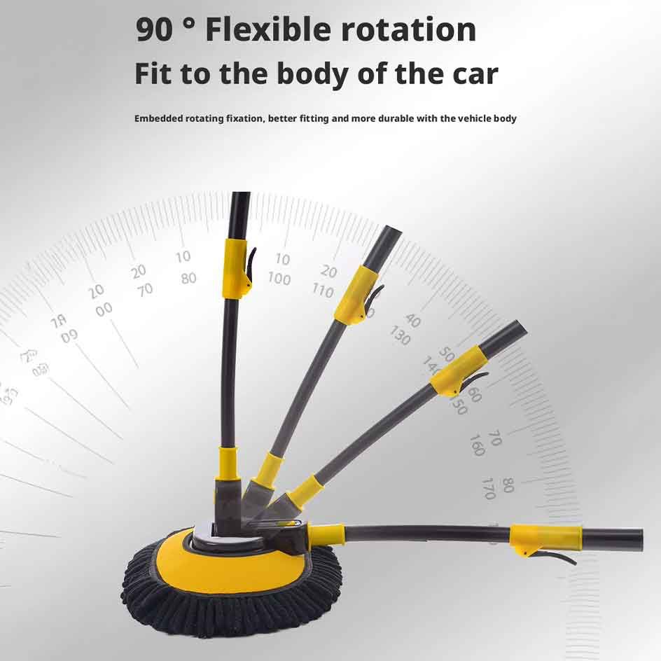 Curved microfiber car cleaning brush product view