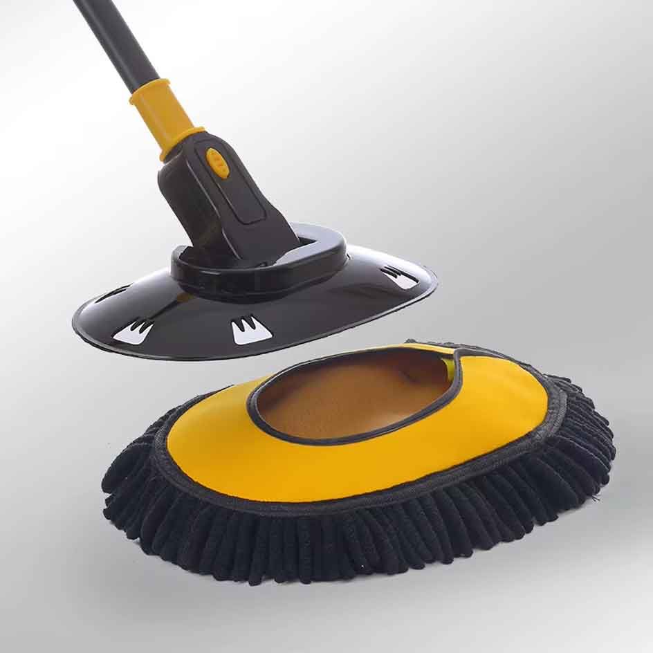 Detachable curved brush head connector