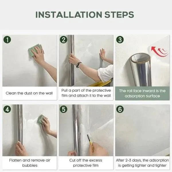 WallGuard Pro  Self-Adhesive Transparent Electrostatic Wall Protection Film | Glue-Free, Scratch-Resistant Clear Film for Kids & Pets (Buy 1 Get 1 Free).