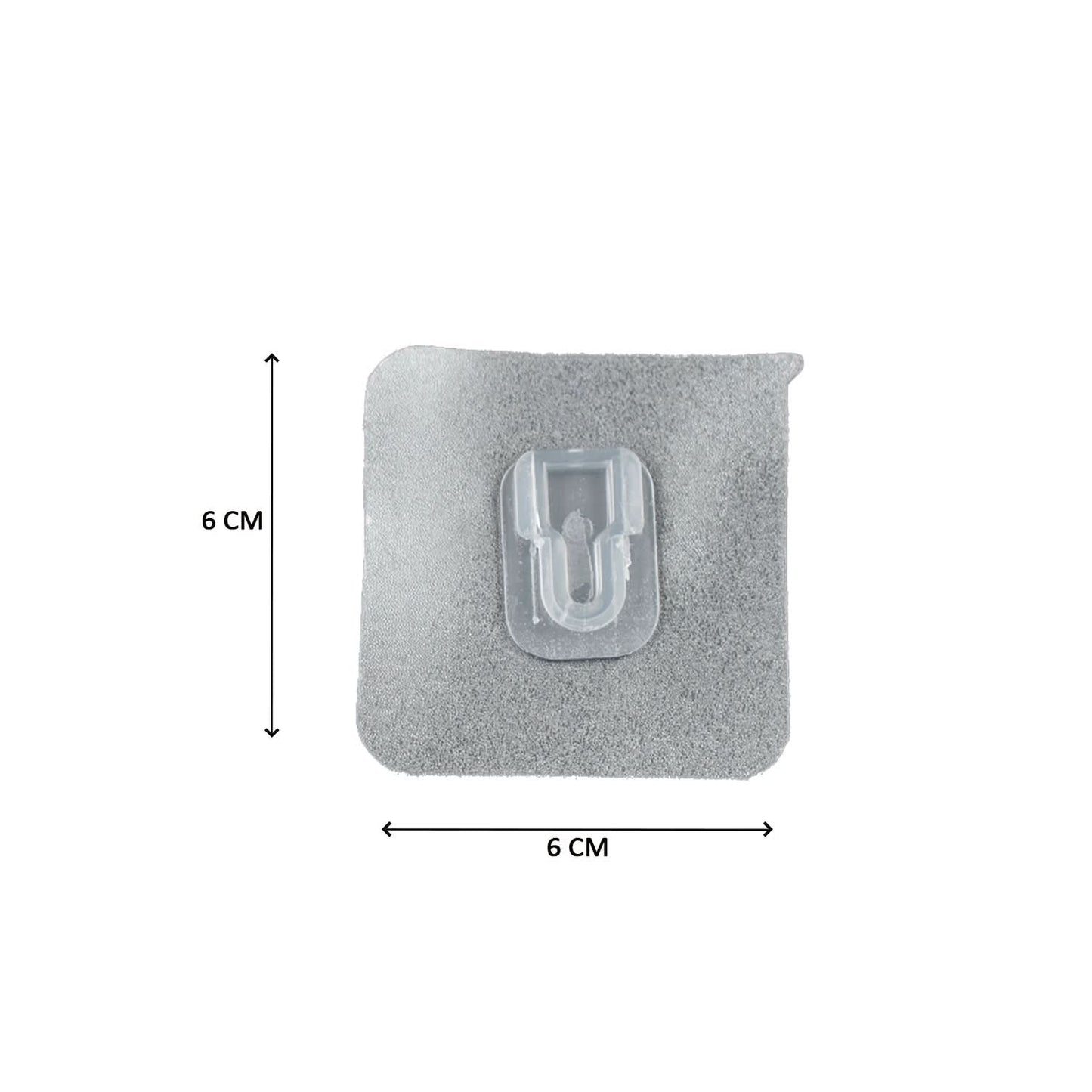 ClearGrip Hook  Transparent Adhesive Male Hook | Easy-Use, Small, & Lightweight Wall Hanging Solution (1pc).