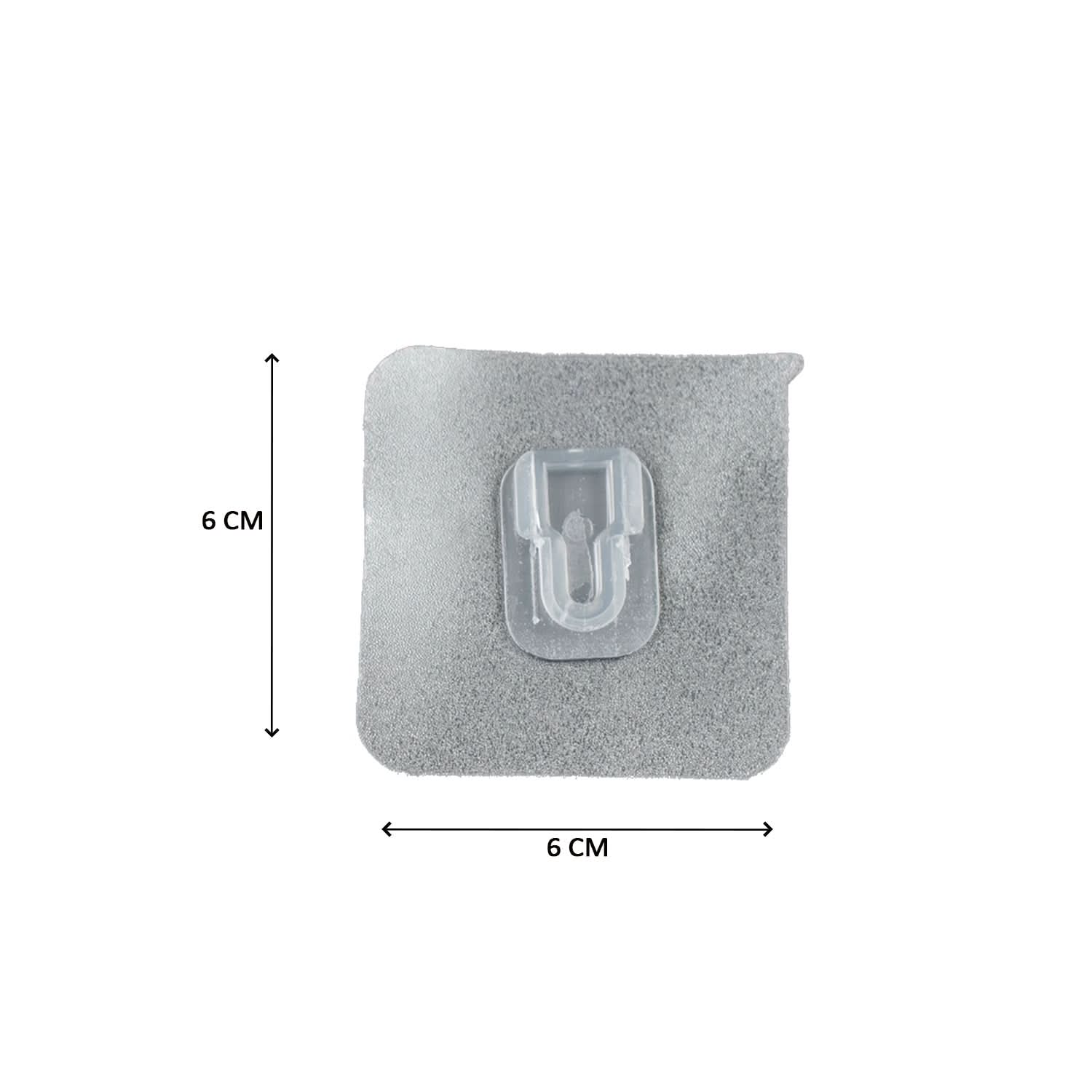 ClearGrip Hook  Transparent Adhesive Male Hook | Easy-Use, Small, & Lightweight Wall Hanging Solution (1pc).