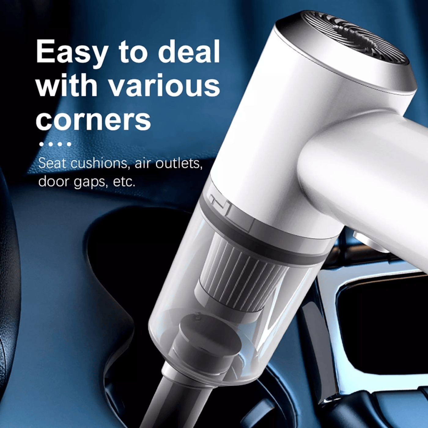 Handheld vacuum cleaner with nozzle attachment